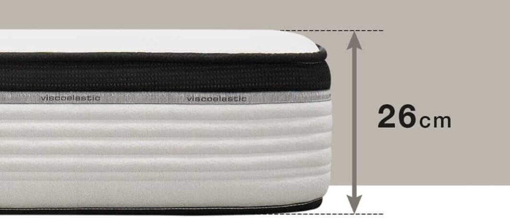 Altura del colchón de muelles Kuo Dream Orsay Spring